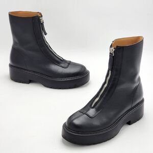 Steve Madden Jones Monrow Zipper Platform Booties Size 7